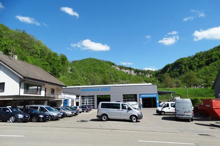 Portalwaschanlage, Reifenlager, Achsvermessung