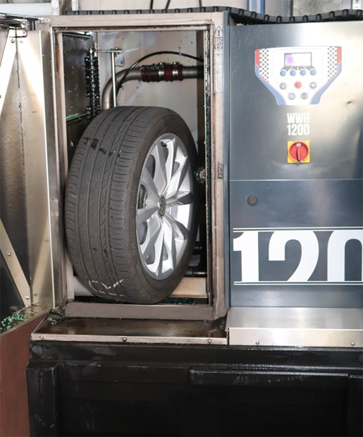 Autoreifen-/Räderwaschanlage für Felgen und Räder