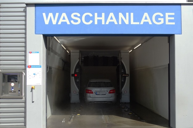 Autowaschanlage Autohaus Diez Gutenberg, Bezahlautomat